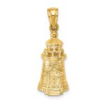 14K 3-D Brant Point Lighthouse Nantucket Harbor Massachusetts Charm