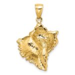14K Textured Conch Shell Charm - Image 4