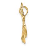 14K Flying Heron Bird Charm - Image 2