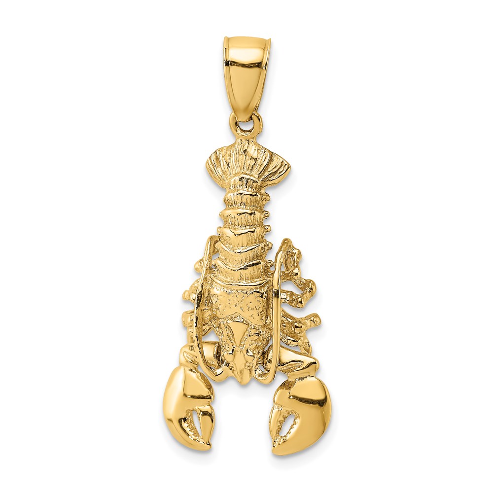 K7872.jpg 14K Lobster with Moveable Claws Pendant - Image 1