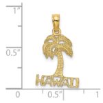 14K HAWAII Palm Tree Charm - Image 3