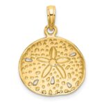 14K Cut-Out Sand Dollar Charm - Image 3