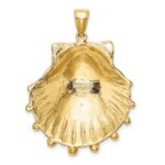 14K Large Lion's Paw Shell Charm - Image 4