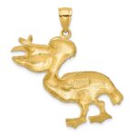 14K Large Pelican with Fish In Mouth Charm - Image 4