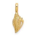 14K Mini Conch Shell Charm