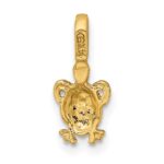 14K Mini Sea Turtle with Fixed Bail Charm - Image 4