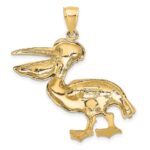 14K Large Textured Pelican Charm - Image 4