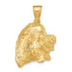 14K Large 3-D Conch Shell Charm - Image 4