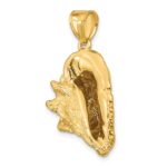 14K Large 3-D Conch Shell Charm - Image 5