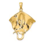 14k Polished Large Stingray Charm - Image 4