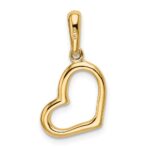 14K Polished Heart Pendant - Image 3