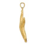 14K Large Textured Starfish Charm - Image 2