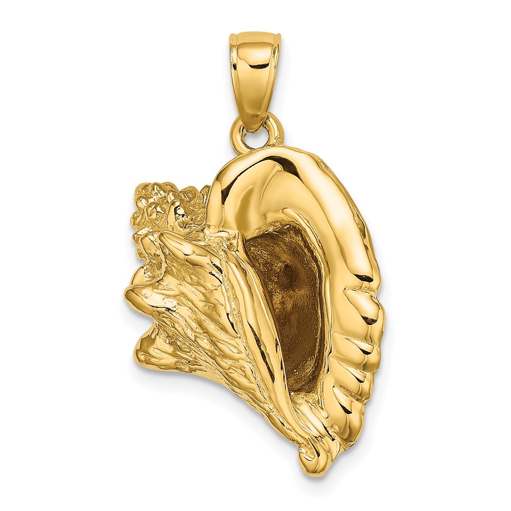 K8072.jpg 14K 3-D Conch Shell Charm - Image 1