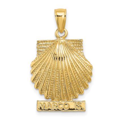 14K MARCO IS. Scallop Shell Charm