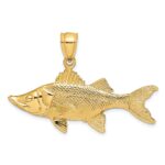 14K 3-D Tarpon Fish Charm