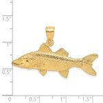 14K 3-D Snook Fish Charm - Image 3