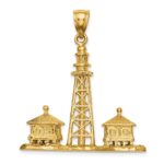 14K Large 3-D SANIBEL ISLAND Lighthouse Charm - Image 3