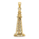 14K 3-D SANIBEL ISLAND Lighthouse Charm - Image 3