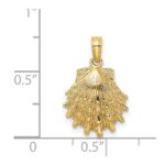 14K Lion's Paw Shell Charm - Image 3