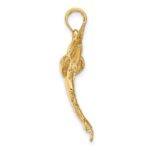 14K 3-D Polished Blue Marlin Charm - Image 2