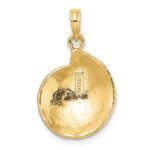14K Textured Troca Shell Charm - Image 4