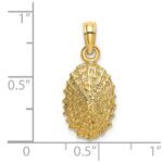 14K Textured Limpet Shell Charm - Image 3