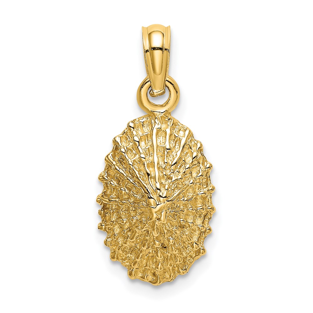 K8137.jpg 14K Textured Limpet Shell Charm - Image 1