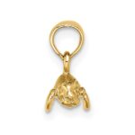 14K 3-D Polished Mini Manatee Charm - Image 2