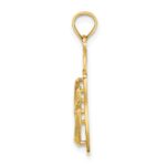 14K 3-D Large KEY WEST Double Flip Flop Charm - Image 2