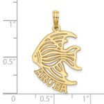 14K Polished Cut-Out ARUBA Under Angelfish Charm - Image 3