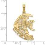 14K Polished ST. THOMAS Angelfish Charm - Image 3