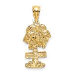 14K ST. THOMAS Palm Tree Charm
