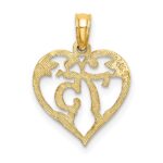 14K 75 In Heart Charm - Image 4