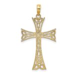 14K Polished Celtic Knot Cross Charm - Image 4
