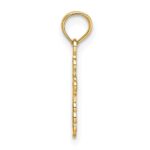 14K Mini Eastern Orthodox Cross Charm - Image 2