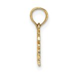 14K Polished and Textured JESUS HEART ME Charm - Image 2