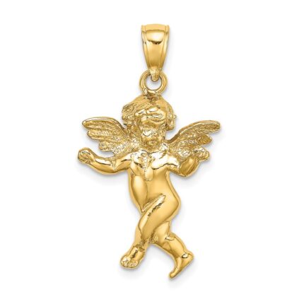 14K Guardian Angel Walking Charm