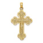 14K Crucifix with Budded Tips Charm