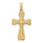 14K Cross with Heart Shaped Ends Charm