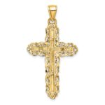 14K Cross with Lace Trim Charm - Image 4