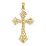 14K Filigree Cross Charm