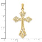 14K Filigree Cross Charm - Image 3