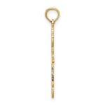 14K Polished and Cut-Out Cross Charm - Image 2