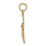 14K Mini Crucifix Charm - Image 2
