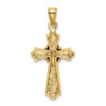 14K Polished -X- Center Cross Charm - Image 4