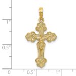 14K Crucifix with Fancy Tips Charm - Image 3