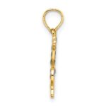 14K Red and Blue Enameled Filigree Butterfly Charm - Image 2