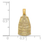 14K Small 90 MILES TO CUBA KEY WEST FL Charm - Image 4