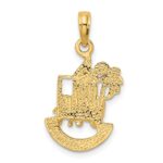 14K CHARLESTON SCENE with Horse/Cart/House Charm - Image 4