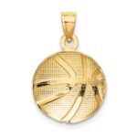 14K 2-D Textured Basketball Charm - Image 4